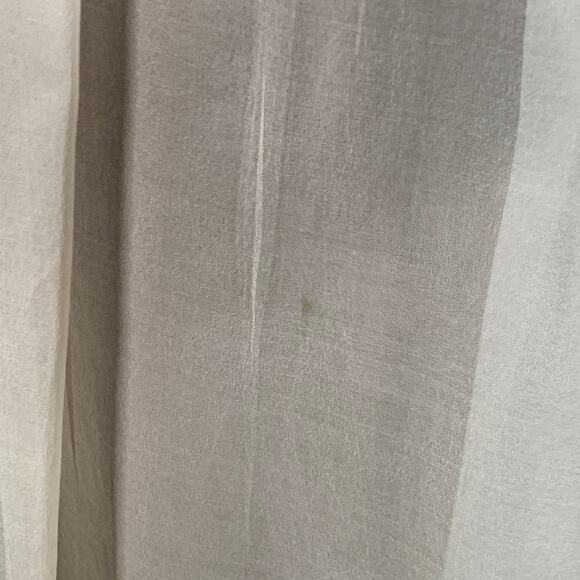 BRUNELLO CUCINELLI 8 Beige Taupe Silk Pleated Asymmetrical High Low Long Skirt - Picture 3 of 9